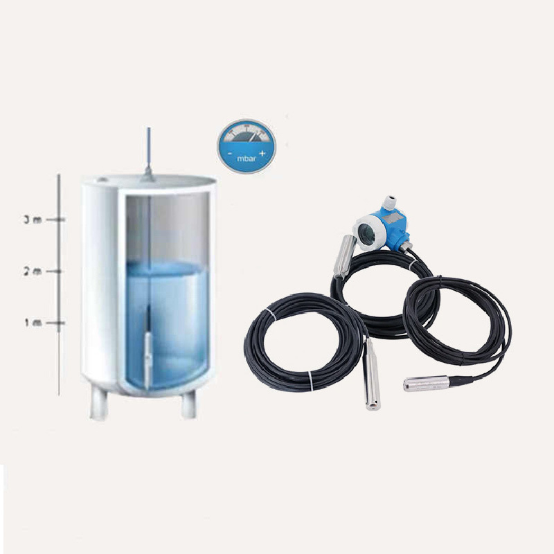 WNK ATEX Explosion Proof LCD Display Liquid Level Sensor With 4-20mA for Water Tank